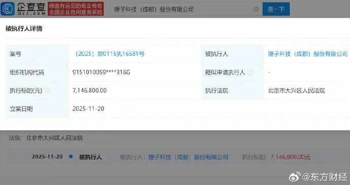 羅永浩公司因計算機軟硬件開發(fā)被執(zhí)行715萬元，創(chuàng)業(yè)之路再遇波瀾